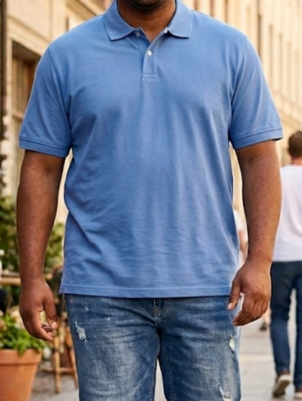Destinations Ocean Blue Short Sleeve Polo Shirt